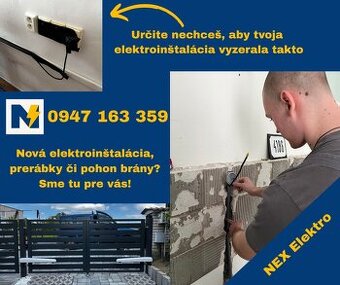 Elektroinštalácie, prerábky
