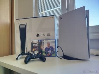 PlayStation 5 + 2 Ovládače + Hry