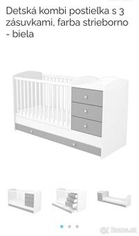 Detská postieľka kombi