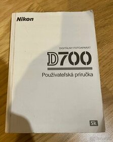 Manuál SK Nikon D700