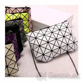 Crossbody geometrická kabelka - biela