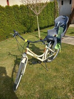 Dámsky bicykel s detskou sedackou