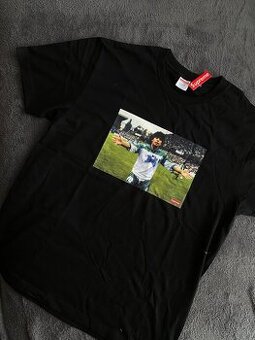 Čierne tričko Supreme x Maradona - L