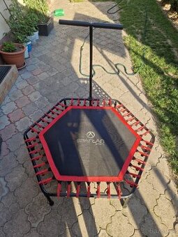 Fitness trampolina s drzadlom