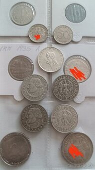 Mince Tretia reich striebro 5 mariek