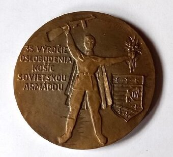 Medaila 35. výročie oslobodenia Košíc sovietskou armádou
