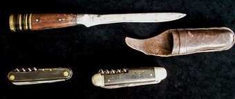 Nože - nálezový stav.
