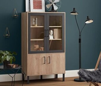 Nová Tchibo skriňa/vitrína v industriálnom štýle