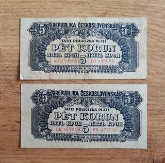Peť korun 1944