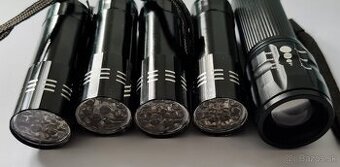 4ks UV baterka a 1ks Led baterka