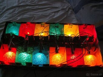 Vianočné osvetlenie Gule Crystal Color - RETRO.