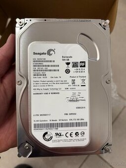 HDD seagate barracuda 500GB nový