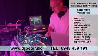 Svadobný DJ a koordinátor svadobnej zábavy, ples, narodeniny