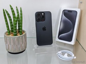 Apple iPhone 15 Pro 128GB Black Titanium | ZÁNOVNÝ