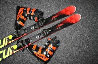 lyže Fischer 110 cm , drevene jadro , sendvičova konstrukcia