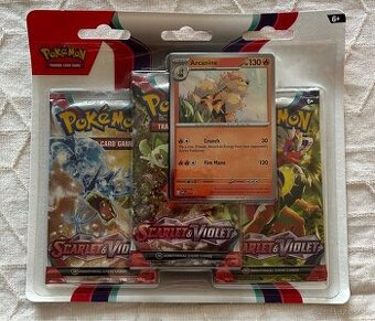 Scarlet & Violet: Arcanine 3-Pack Blister