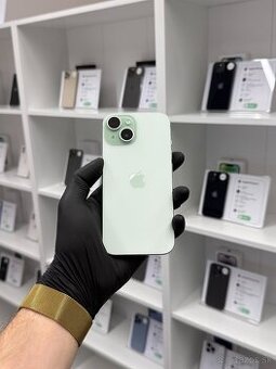 ZÁRUKA 2 ROKY /  Apple iPhone 15 128GB Green, 100% ZDRAVIE