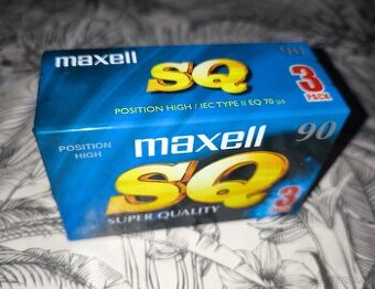 MC kazety maxell sq90 Chrome