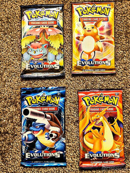 Predám pokemon balíčky, sériu evolutions, neotvorene