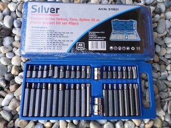 Kombinovaná sada bitov TORX, INBUS, XZN 40 DIELNA
