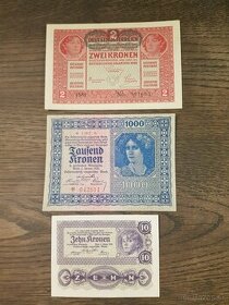 Stare Rakuske bankovky UNC