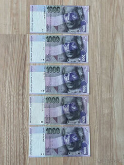 Slovenské bankovky 1000 SK rok 1997 séria G