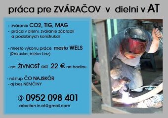Práca pre ZVÁRAČOV