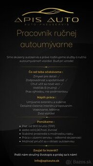 Práca ručná autoumyváreň Žilina