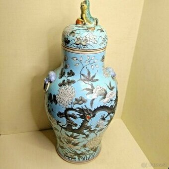 Starožitná čínska porcelánová váza, 19.-20. storočie