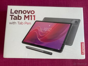 Predám nový Tablet Lenovo Tab M11 4 GB / 128 GB + dotykové p