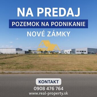 Predám pozemok vhodný na podnikanie v Nových Zámkoch