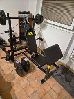 Posilňovacia lavica +52 kg závažia