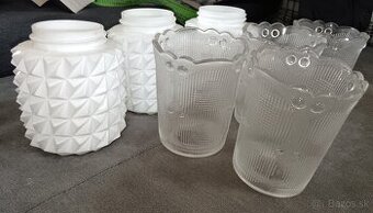 Predám sklenené, retro tienidlá, retro lampy