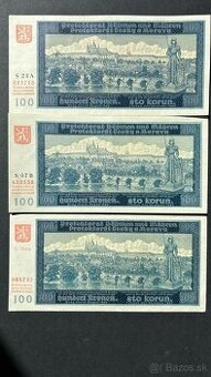 Bankovky Protektorát ČaM Neperforované