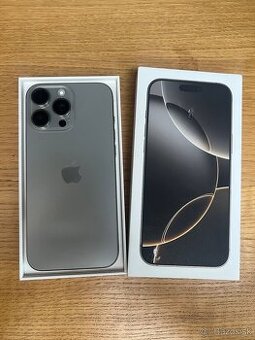 Predám iPhone 16 PRO MAX 256GB, eSIM ONLY, VOLNY, TOP stav