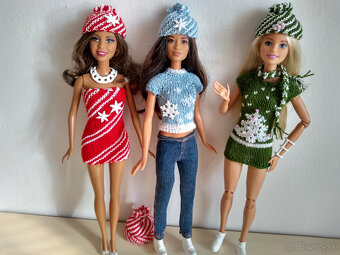 katáby šaty klobúky čiapky pre bábiky barbie ken stacie skip - 1