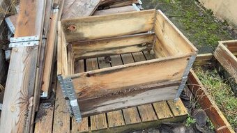 Ohrádky na palety - záhony