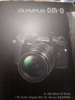 Olympus OM-D E-M5 Mark III plus 2 objektivy Pro