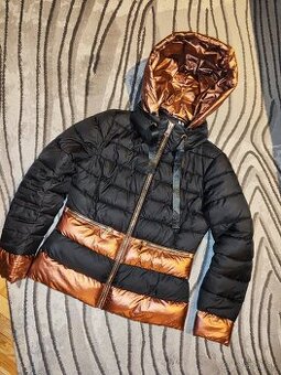 Hnedou čierna bunda zimná