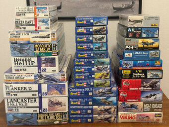 Plastikové modely lietadiel 1:72 a 1:144