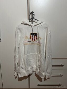 Mikina Gant - biela - veľkosť M