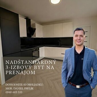 Svetlý, kompletne zrekonštruovaný 3-izbový byt na prenájom