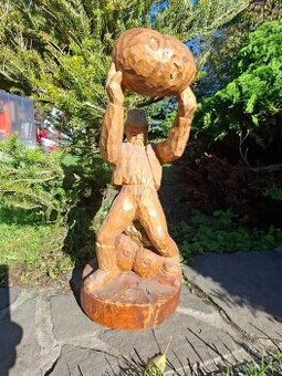 Predám starú drevorezbu signovanú JJ 74