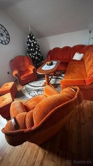 Gaučová súprava 180€ + stolík 30€