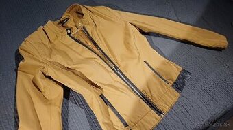 hnedá tenká bunda na zips