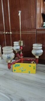 Retro luster drevo sklo