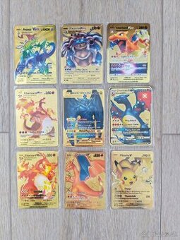 Kovové Pokémon karty