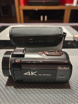 Videokamera Rollei 4K | 10× optický zoom | ako nová + 16 GB