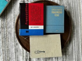 francúzske knihy,  slovníky, učebnice