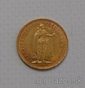 Zlaté mince 10 korona uhorská - 1